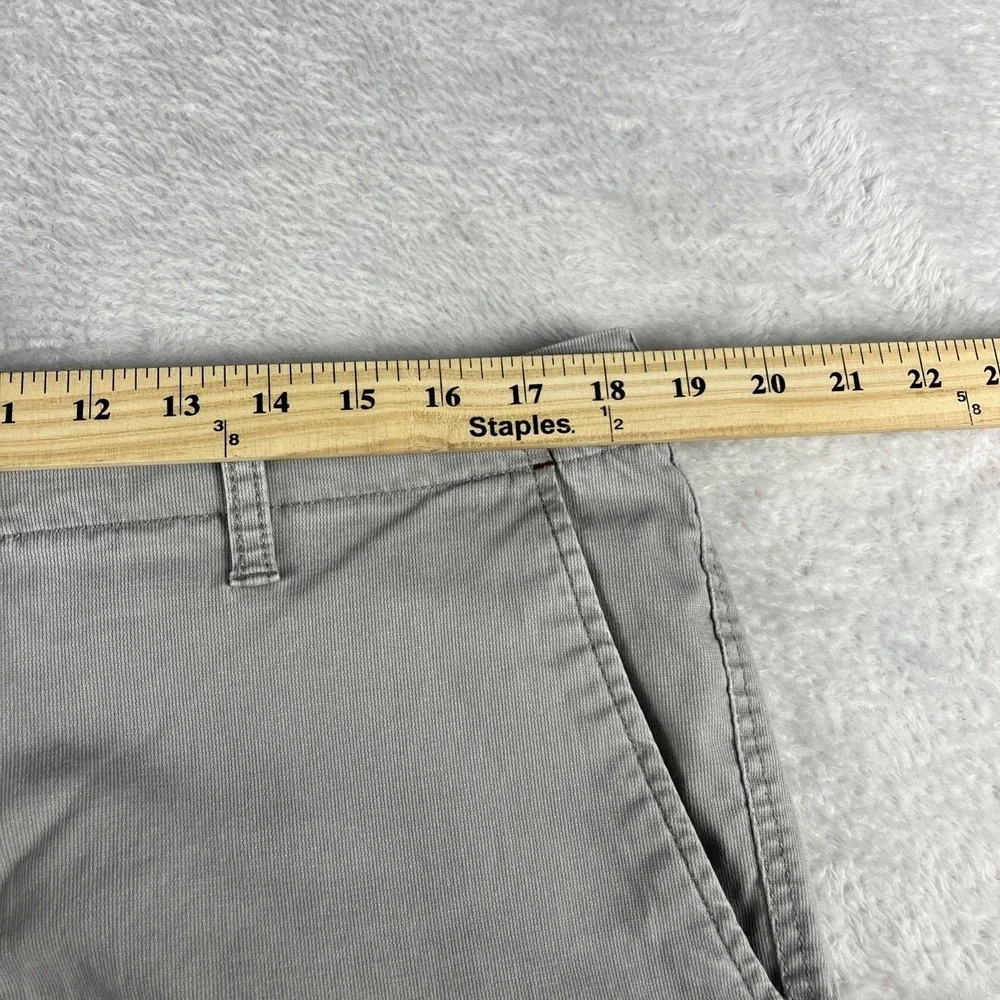 Chaps Cargo Shorts Men's 36 Gray Stretch Cotton Casual Outdoor Pocket